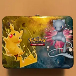 Pokemon TCG 2017 Shining Legends Collectable Tin Lunch Box Pikachu - Empty - Image 1