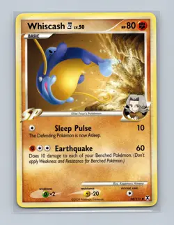 Whiscash E4 54/111 Uncommon Rising Rivals Pokemon Lightly Played - Image 1