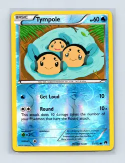 Tympole 33/122 Common BREAKpoint Pokemon Reverse Holo Near Mint - Image 1