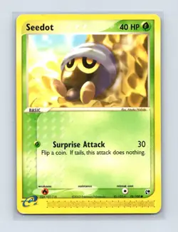 Seedot 76/100 Common Sandstorm Pokemon Lightly Played - Image 1