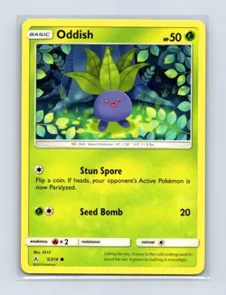 Oddish 5/214 Common Unbroken Bonds Pokemon Lightly Played - Image 1
