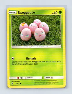 Exeggcute 1/131 Common Forbidden Light Pokemon Lightly Played - Image 1
