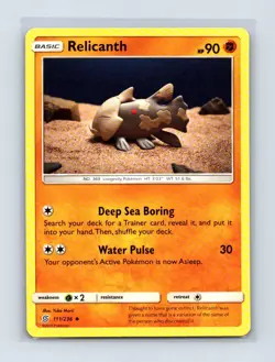 Relicanth 111/236 Uncommon Unified Minds Pokemon Lightly Played - Image 1