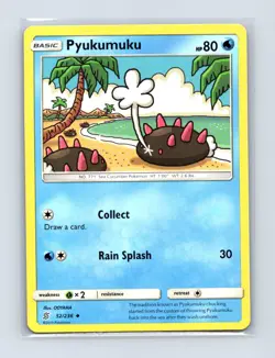 Pyukumuku 52/236 Uncommon Unified Minds Pokemon Lightly Played - Image 1