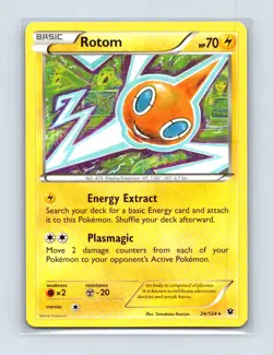 Rotom 24/124 Rare Fates Collide Pokemon Lightly Played - Image 1