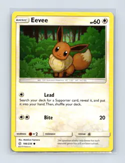 Eevee 166/236 Common Cosmic Eclipse Pokemon Lightly Played - Image 1