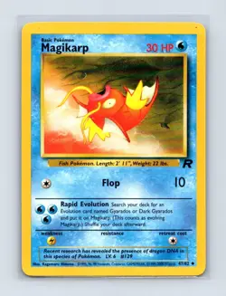 Magikarp 47/82 Uncommon Team Rocket Pokemon Unlimited Lightly Played - Image 1
