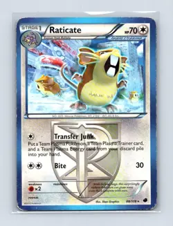 Raticate 88/116 Rare Plasma Freeze Pokemon Lightly Played - Image 1