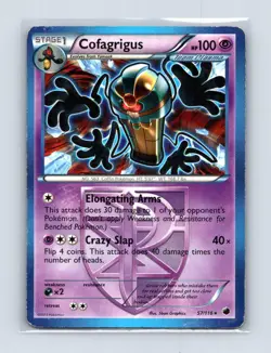 Cofagrigus 57/116 Rare Plasma Freeze Pokemon Lightly Played - Image 1