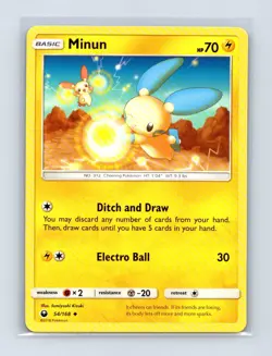 Minun 54/168 Uncommon Celestial Storm Pokemon Lightly Played - Image 1