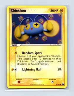 Chinchou 50/92 Common Legend Maker Pokemon Lightly Played - Image 1