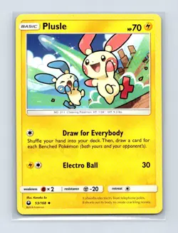 Plusle 53/168 Uncommon Celestial Storm Pokemon Lightly Played - Image 1