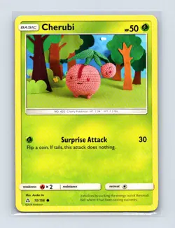 Cherubi 10/156 Common Ultra Prism Pokemon Lightly Played - Image 1