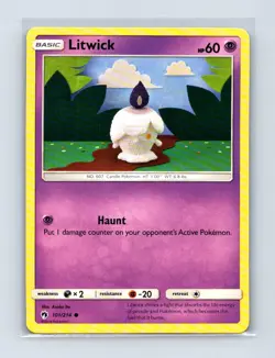 Litwick 101/214 Common Lost Thunder Pokemon Lightly Played - Image 1