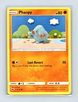 Phanpy 111/214 Common Lost Thunder Pokemon Lightly Played - Image 1