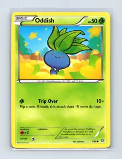 Oddish 1/98 Common Ancient Origins Pokemon Lightly Played - Image 1