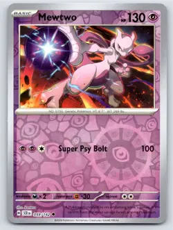 2024 POKEMON MEWTWO STELLAR CROWN 59/142 REVERSE HOLO UNCOMMON NM - Image 1