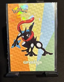 Rare Pokemon Shiny Full Art Greninja Low Pop Cracked Ice Holo Card - Image 1
