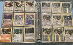 Vintage Pokemon Binder Collection Lot Cards Holo Vintage EX LV X Rayquaza Delta - Image 2
