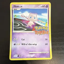 Pokemon Rumble Mew TCG Trading Card Holo Stamped 2009 Vintage 10/16 - Image 1
