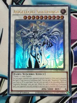 YUGIOH CORI-EN090 Angelechy Shatranga Ultra Rare 1ST EDITION - Image 1
