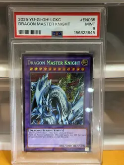 🐉 Yu-Gi-Oh Dragon Master Knight Secret Rare Holo Bleed PSA 9 Graded MINT! 🐉 - Image 1