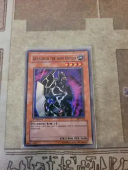 YUGIOH GEARFRIED THE IRON KNIGHT PSV-101 SUPER 1ST ED MP 1996 - Image 1
