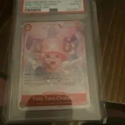 One Piece CCG OP08 Tony Tony Chopper OP08-007 Alt Art Holo PSA 10 - Image 1