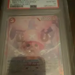 One Piece CCG OP08 Tony Tony Chopper OP08-007 Alt Art Holo PSA 10 - Image 2