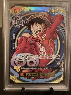 Monkey D. Luffy “One Piece Day Foil Promo Card” OP07-109 SR PSA 9 Japan - Image 5