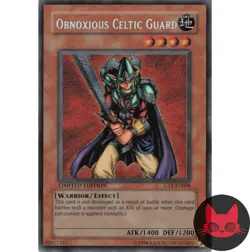 Yugioh Obnoxious Celtic Guard CT1-EN006 Secret Rare Limited Edition NM - Image 1