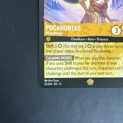 Disney Lorcana TCG Pocahontas - Peacekeeper 22/204 ENG - Image 5