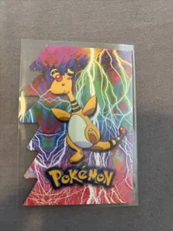 MINT 12 Of 15 pokemon topps stage three #181 ampharos DIE CUT SUPER RARE - Image 1