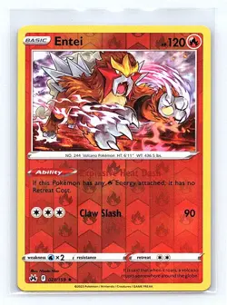 Entei Reverse Holo 021/159 SWSH: Crown Zenith Holo Rare NM - Image 1