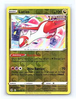 Latias Reverse Holo 193/264 SWSH08: Fusion Strike Rare NM - Image 1