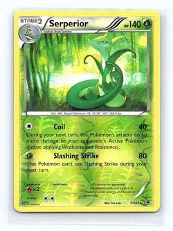 Serperior Reverse Holo 7/124 XY - Fates Collide Rare NM - Image 1