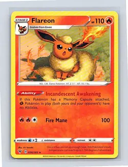 Flareon 026/185 SWSH04: Vivid Voltage Rare NM - Image 1