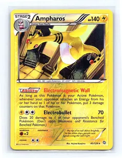 Ampharos Reverse Holofoil 40/124 Dragons Exalted Holo Rare MP - Image 1
