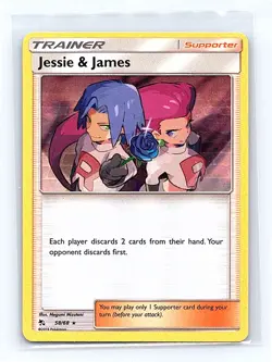 Jessie & James Holo 58/68 Hidden Fates Holo Rare NM - Image 1