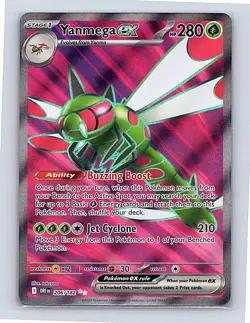Yanmega ex Holo 206/182 SV10: Destined Rivals Ultra Rare NM - Image 1