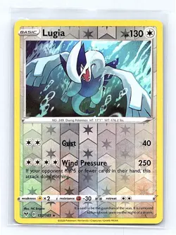 Lugia Reverse Holo 132/185 SWSH04: Vivid Voltage Holo Rare NM - Image 1