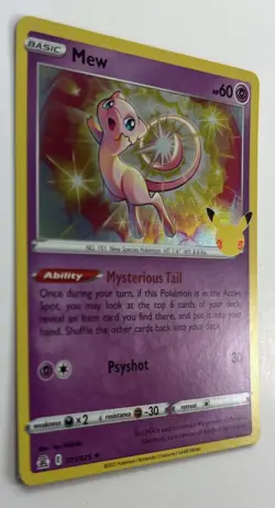 Mew Celebrations 011/025 Holo Rare NM/Mint Pokemon TCG - Image 2