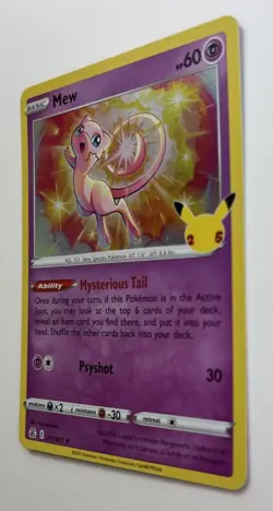 Mew Celebrations 011/025 Holo Rare NM/Mint Pokemon TCG - Image 3