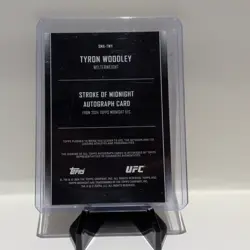 Topps 2024 Midnight UFC Tyron Woodley Stroke of Midnight Autograph #SMA-TWY - Image 2