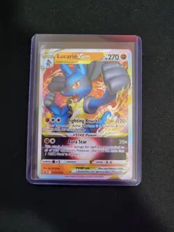 Pokemon TCG Lucario VSTAR SWSH214 Sword & Shield Promo NM - Image 1