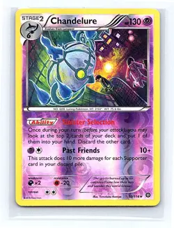 Chandelure Reverse Holo 50/114 XY - Steam Siege Holo Rare LP - Image 1