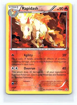 Rapidash Reverse Holo 15/83 Generations Rare NM - Image 1