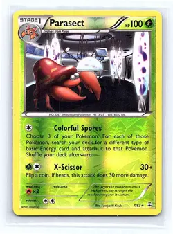 Parasect Reverse Holo 7/83 Generations Rare LP - Image 1