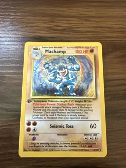 Pokemon TCG Machamp Base Set 8/102 Holo Unlimited Holo Rare - Image 1
