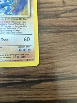 Pokemon TCG Machamp Base Set 8/102 Holo Unlimited Holo Rare - Image 2